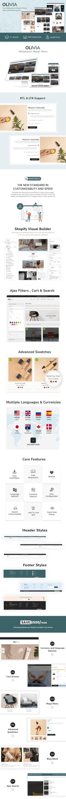 Olivia -多用途Shopify主题操作系统2.0