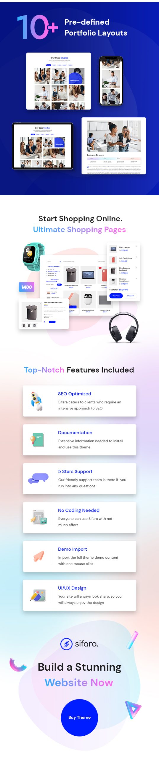 Sifara – Startups & Agencies WordPress Theme