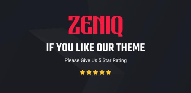 Zeniq -创意代理和投资组合WordPress主题+ RTL