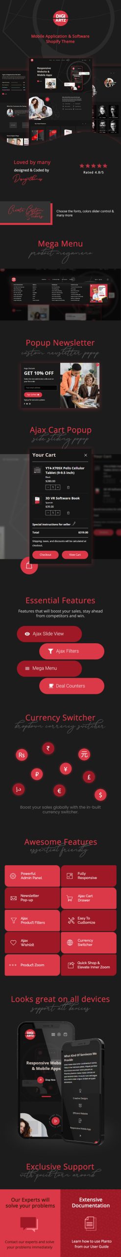 Digiartz -软件和应用商店Shopify主题