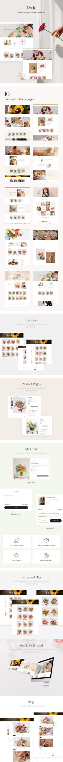 Dasly & C花店WooCommerce WordPress主题