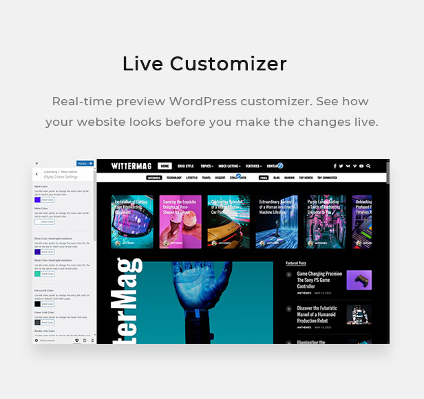 WitterMag – Modern Magazine WordPress Theme