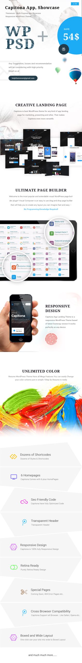 Capitona – App Landing WordPress Theme