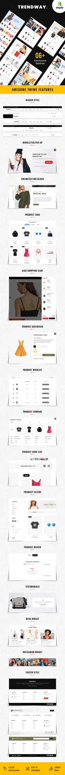 Trendway – Fashion Shopify MultiPurpose Responsive Theme