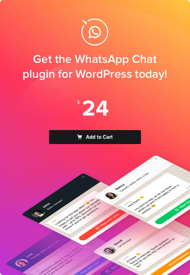 WhatsApp聊天-WordPress WhatsApp聊天