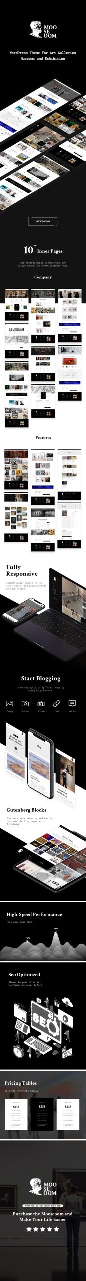 Mooseoom -艺术画廊、博物馆和展览WordPress