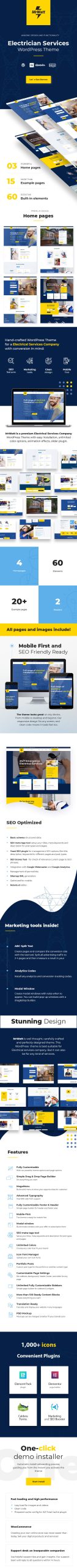 MrWatt – Electrician Services WordPress Theme