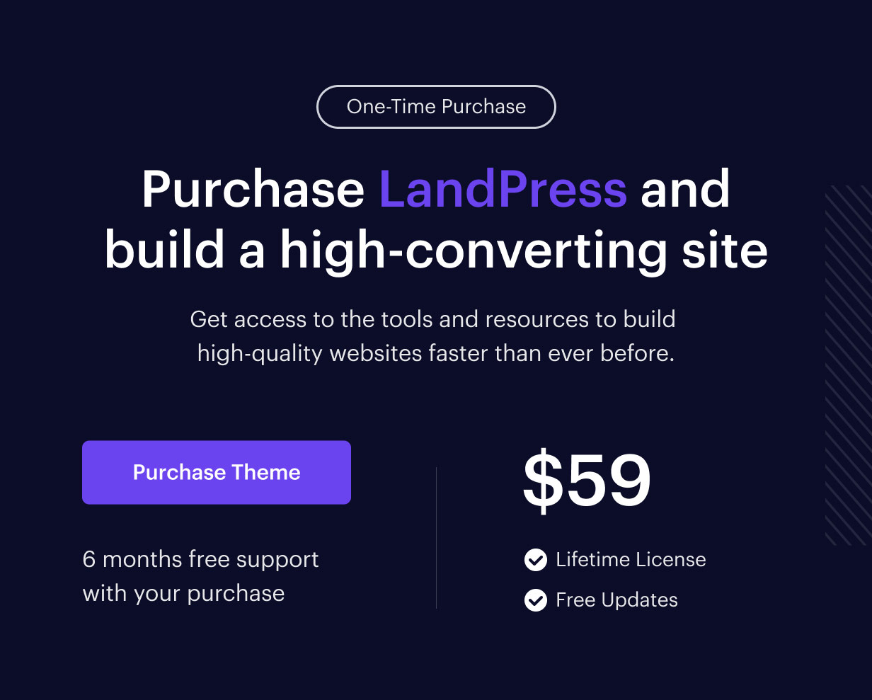 LandPress -营销着陆页面元素或WordPress主题