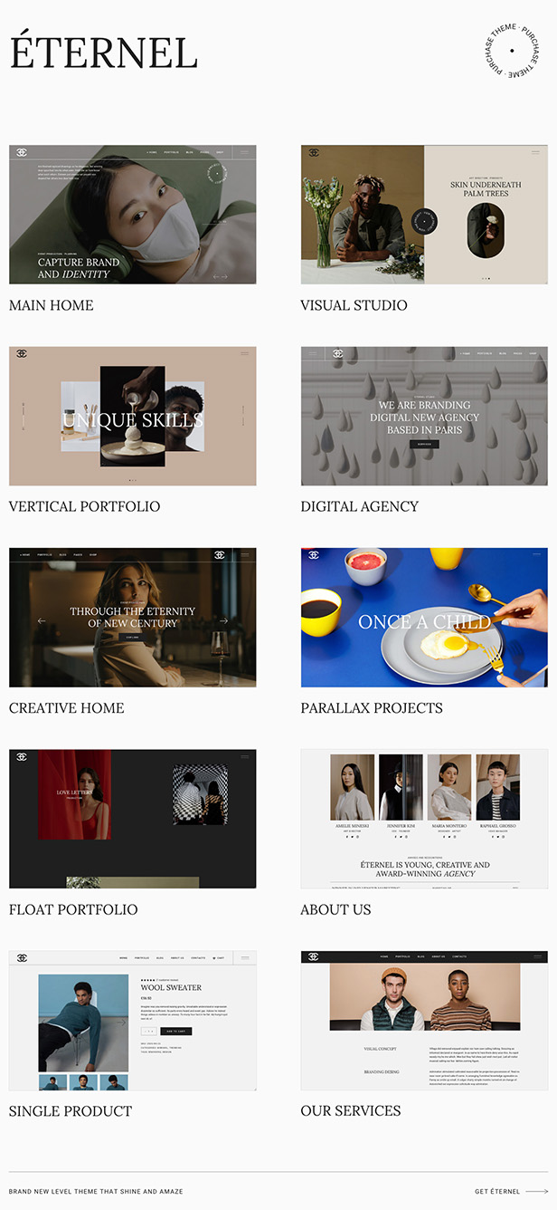 ??ternel – Creative Portfolio WordPress Theme