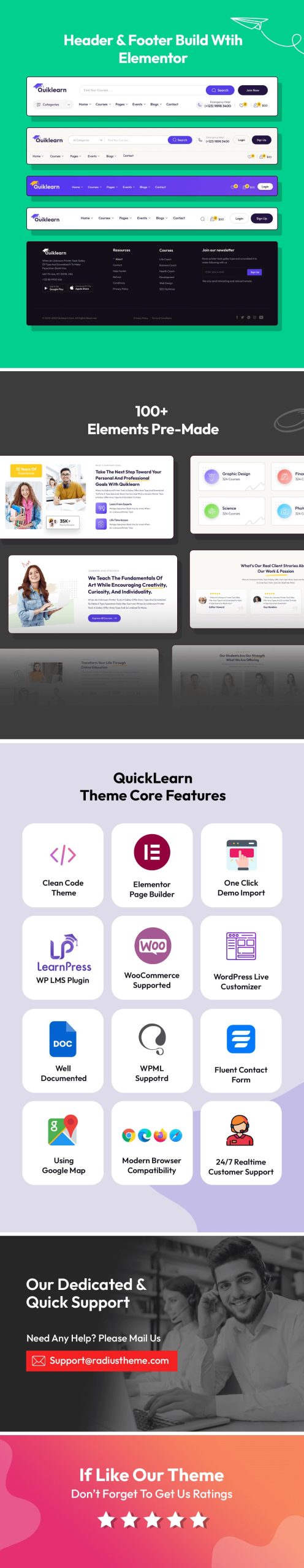 Quiklearn -教育WordPress主题