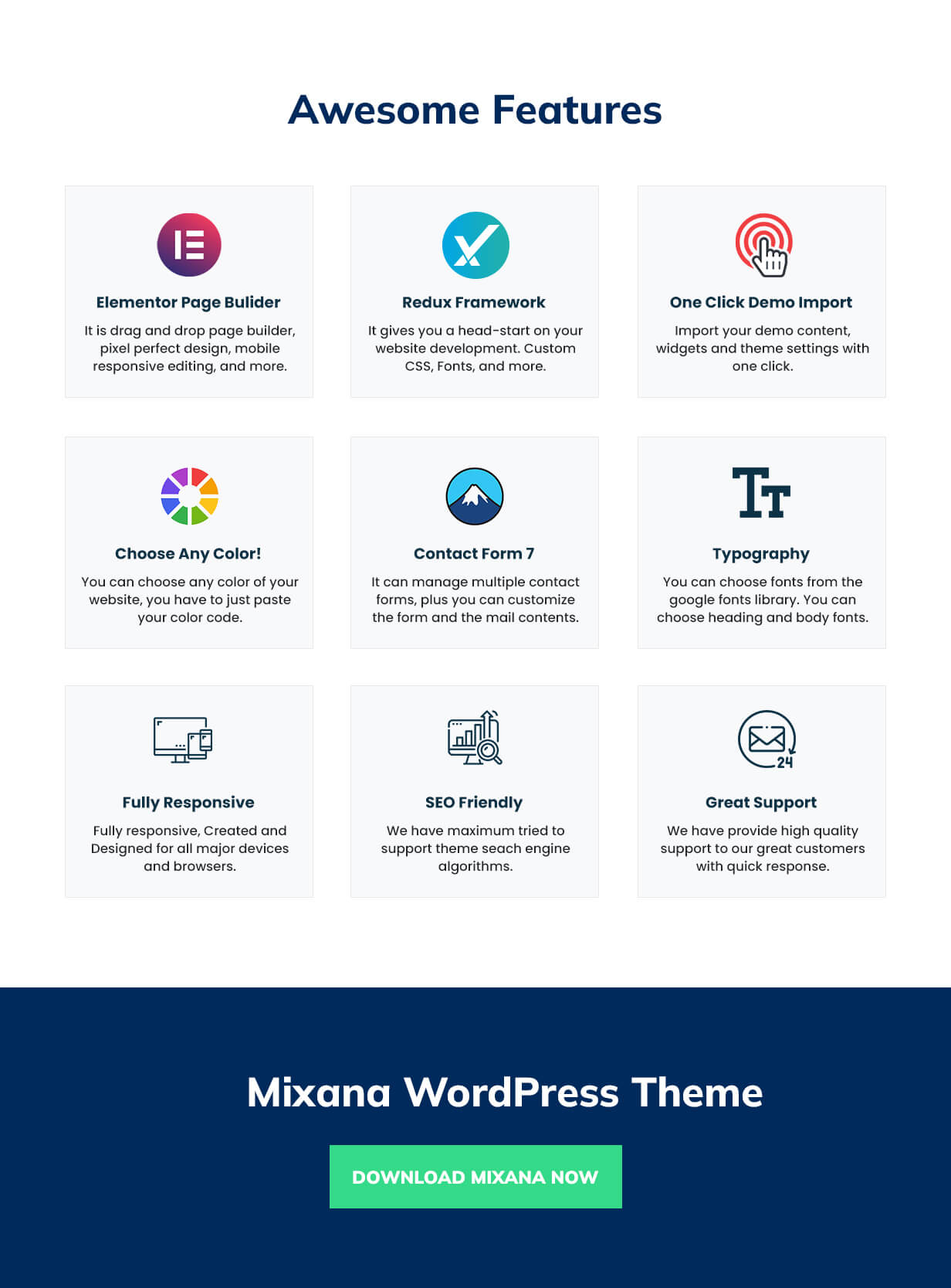 Mixana – Startup & SaaS WordPress Theme