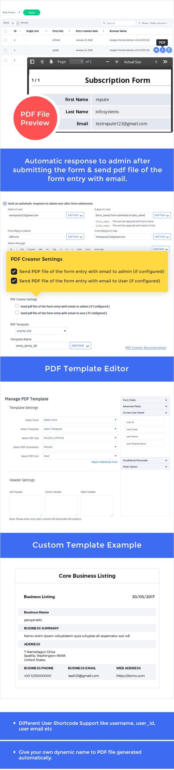 ArForms的PDF创建器