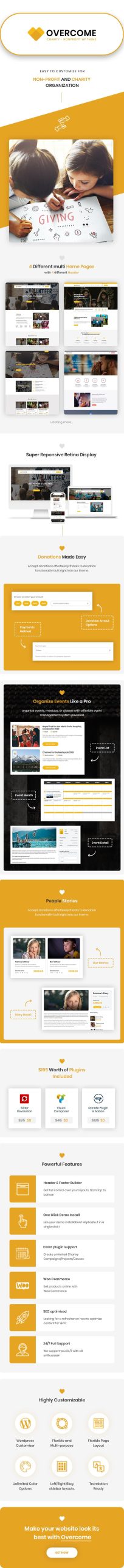 Overcome – Charity & Non-profit WordPress Theme