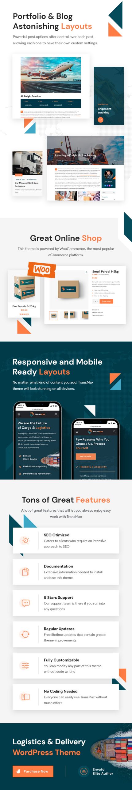 Transmax – Logistics & Delivery Company WordPress Theme