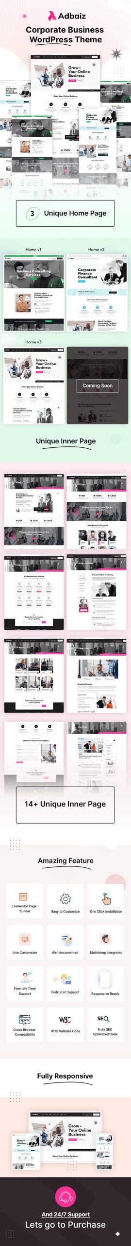 Adbaiz – Corporate Business WordPress Theme