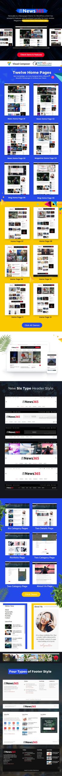 News365 – WordPress Newspaper Theme for Magazine / Blog