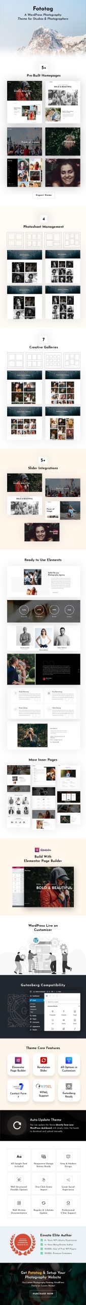 Fototag – Photography WordPress Theme