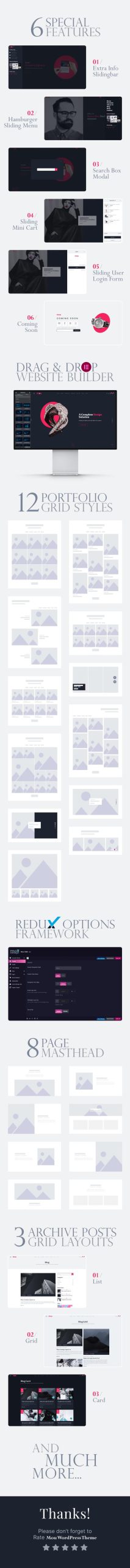 Mou – Creative Portfolio & Agency WordPress Theme