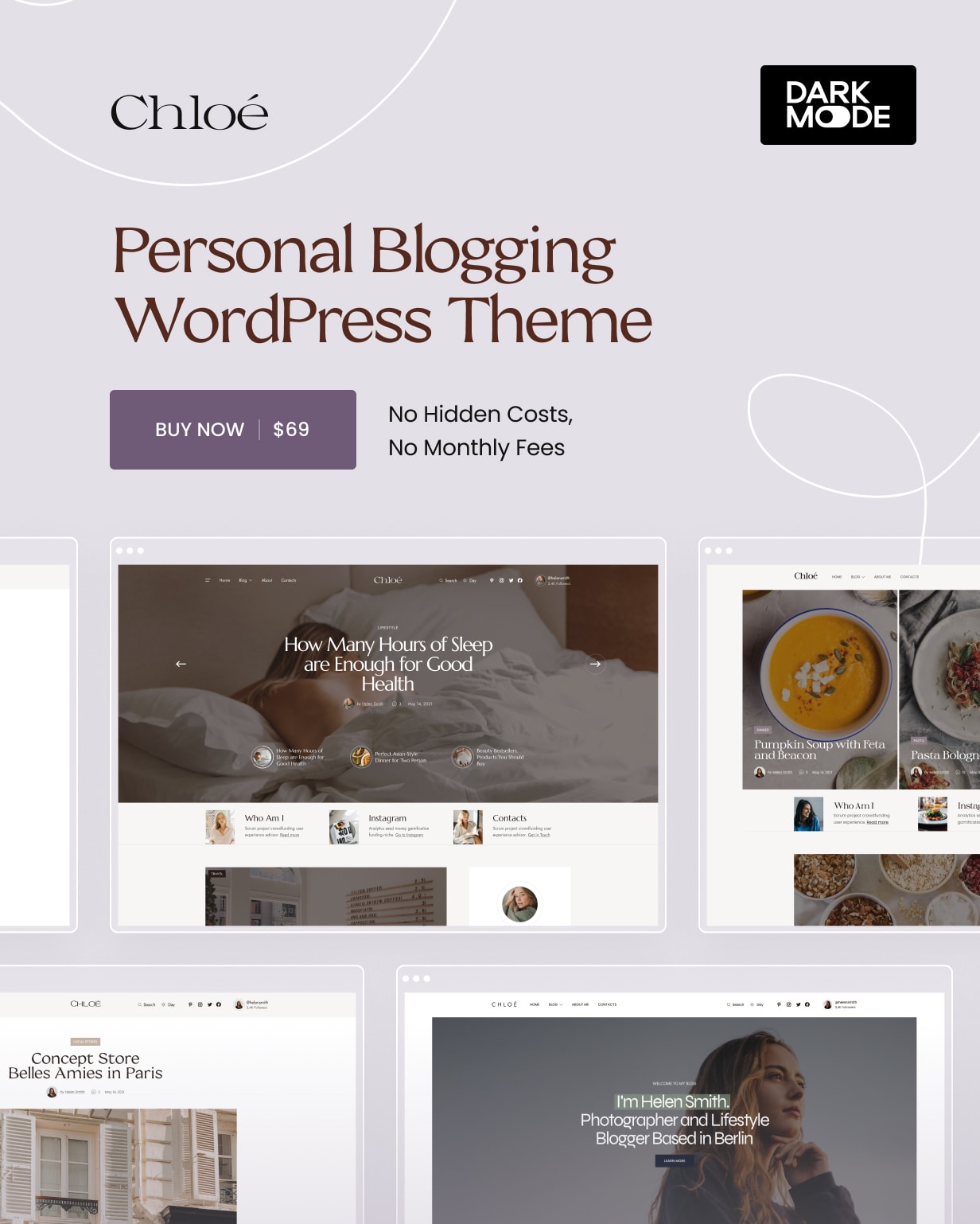 Chloé – Personal Lifestyle WordPress Blog Theme