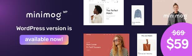 Minimog – Next-gen Multipurpose Shopify theme 2.0