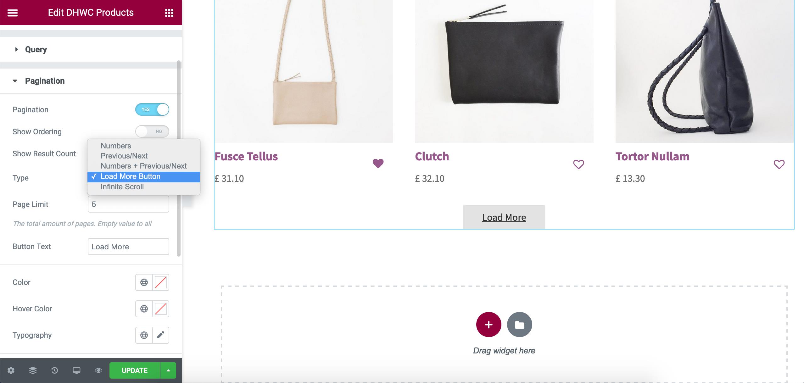 Elementor的WooCommerce产品布局
