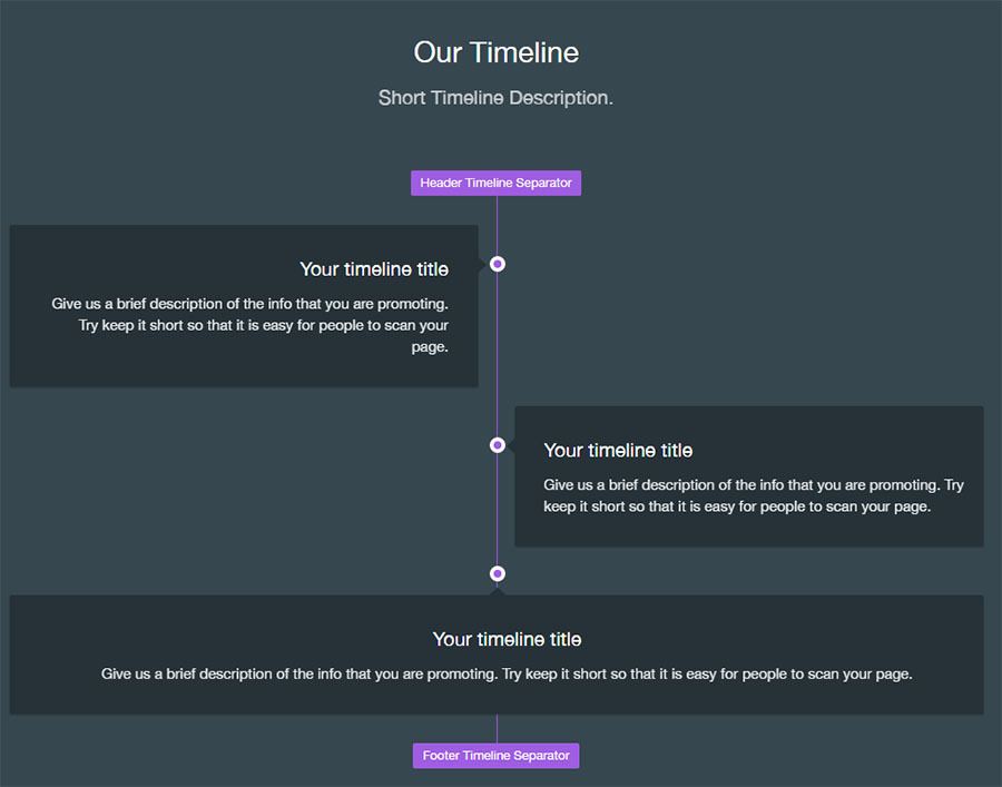 Visual Composer – Materialize Timeline
